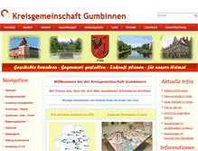 Tablet Screenshot of kreis-gumbinnen.de